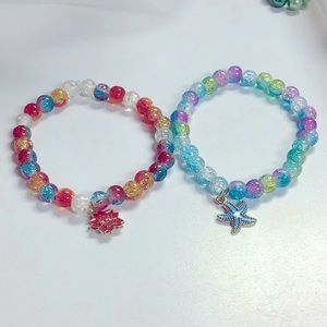 Rainbow sparkle bracelets